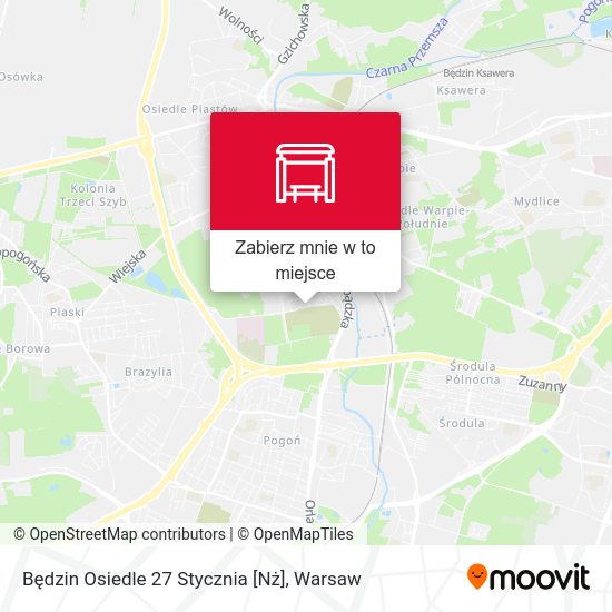 Mapa Będzin Osiedle 27 Stycznia [Nż]