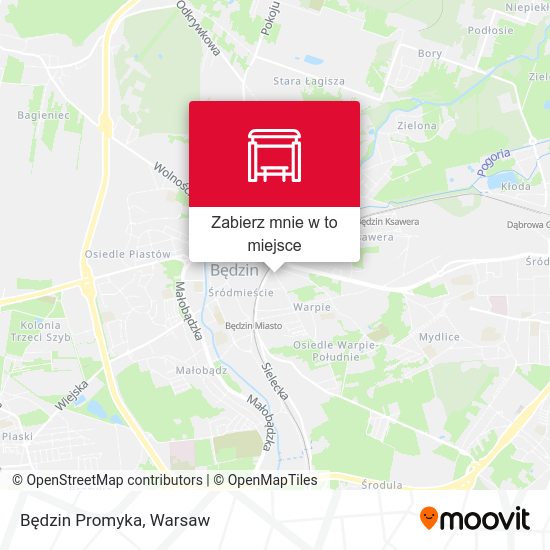 Mapa Będzin Promyka