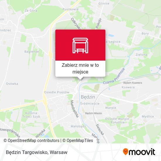 Mapa Będzin Targowisko