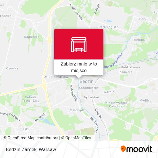 Mapa Będzin Zamek