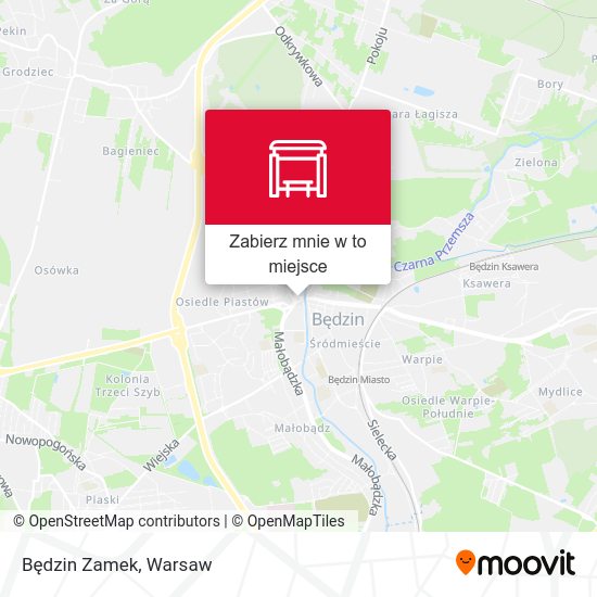 Mapa Będzin Zamek