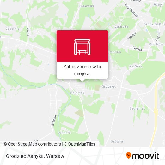 Mapa Grodziec Asnyka