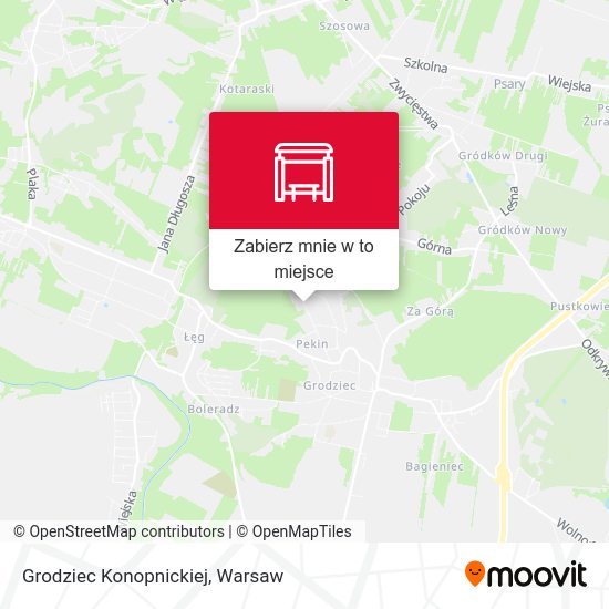 Mapa Grodziec Konopnickiej