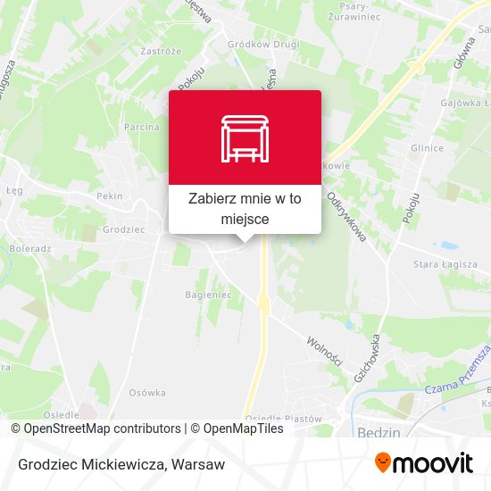 Mapa Grodziec Mickiewicza