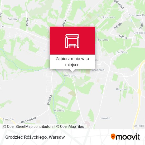 Mapa Grodziec Różyckiego