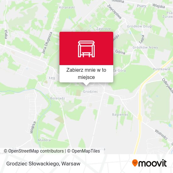 Mapa Grodziec Słowackiego