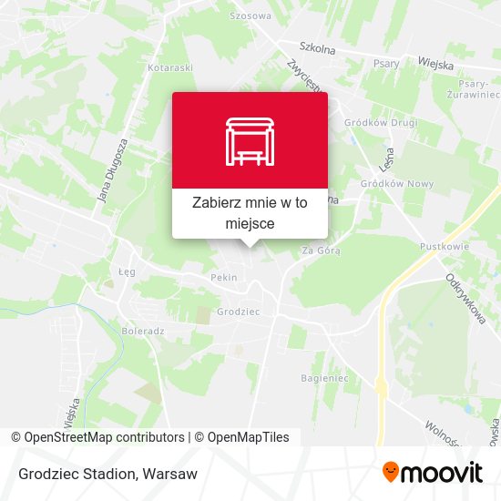 Mapa Grodziec Stadion