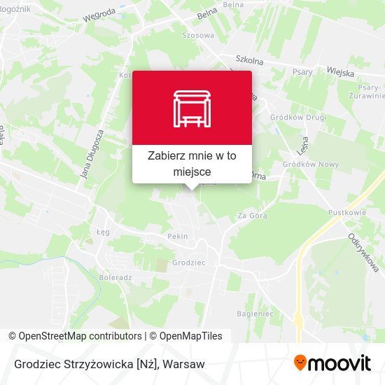 Mapa Grodziec Strzyżowicka [Nż]