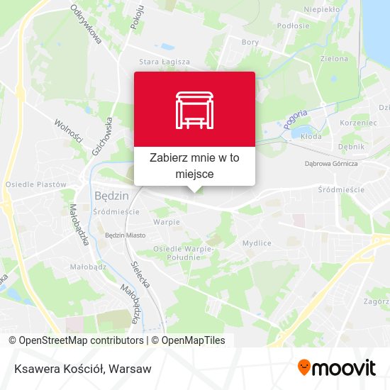 Mapa Ksawera Kościół