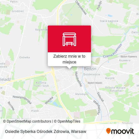 Mapa Osiedle Syberka Ośrodek Zdrowia