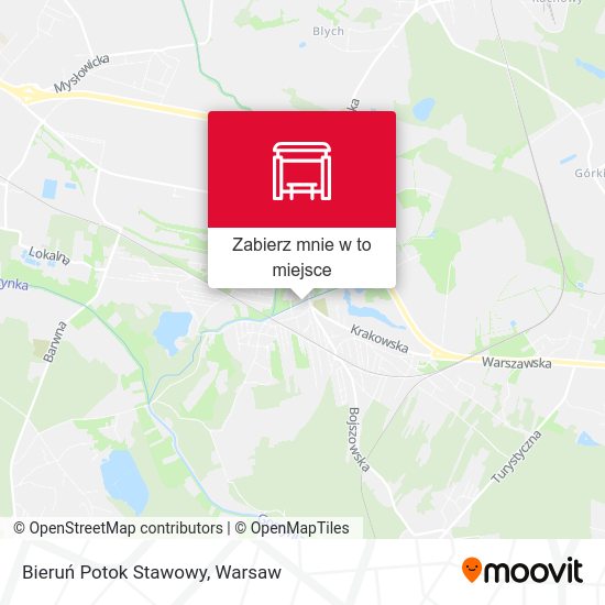 Mapa Bieruń Potok Stawowy