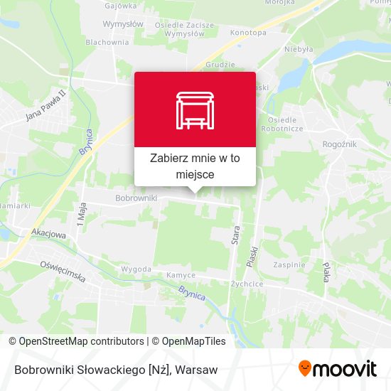 Mapa Bobrowniki Słowackiego [Nż]