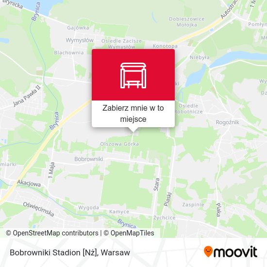 Mapa Bobrowniki Stadion [Nż]