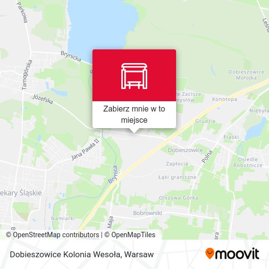 Mapa Dobieszowice Kolonia Wesoła