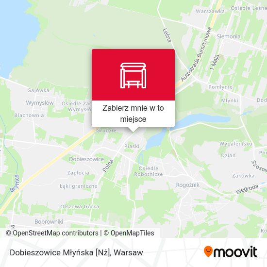 Mapa Dobieszowice Młyńska [Nż]