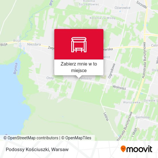 Mapa Podossy Kościuszki