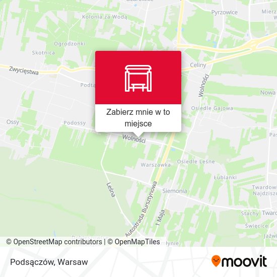 Mapa Podsączów