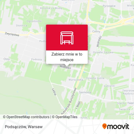 Mapa Podsączów