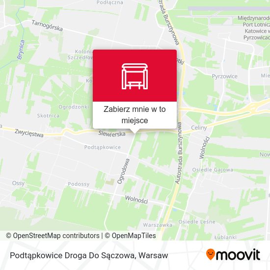 Mapa Podtąpkowice Droga Do Sączowa