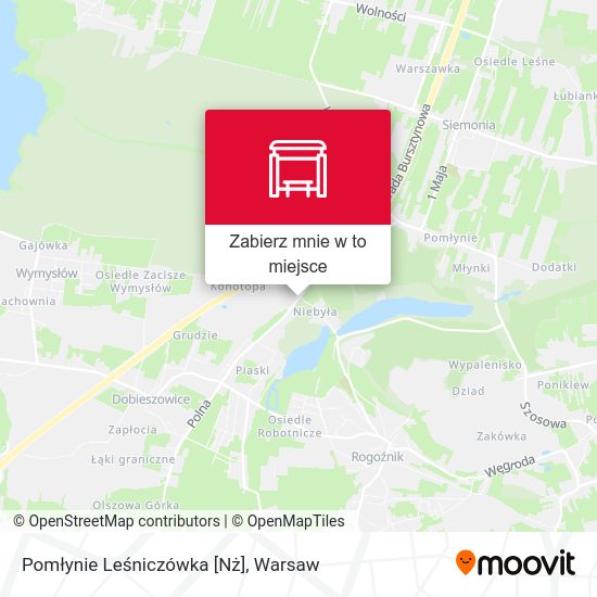 Mapa Pomłynie Leśniczówka [Nż]