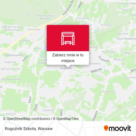 Mapa Rogoźnik Szkoła