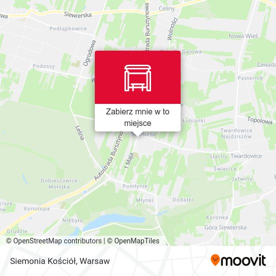 Mapa Siemonia Kościół