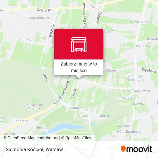 Mapa Siemonia Kościół