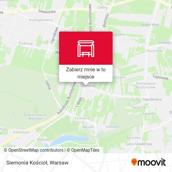 Mapa Siemonia Kościół