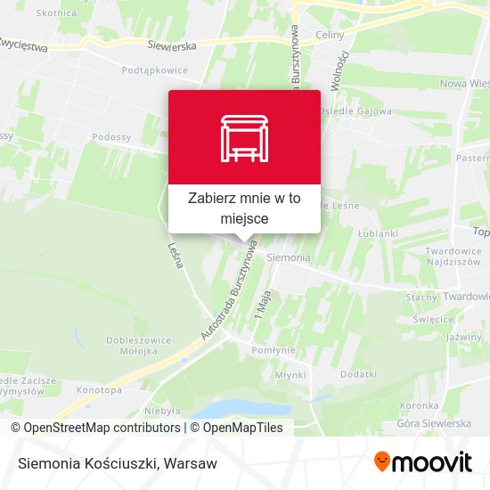 Mapa Siemonia Kościuszki