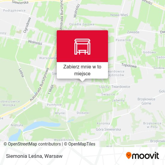 Mapa Siemonia Leśna