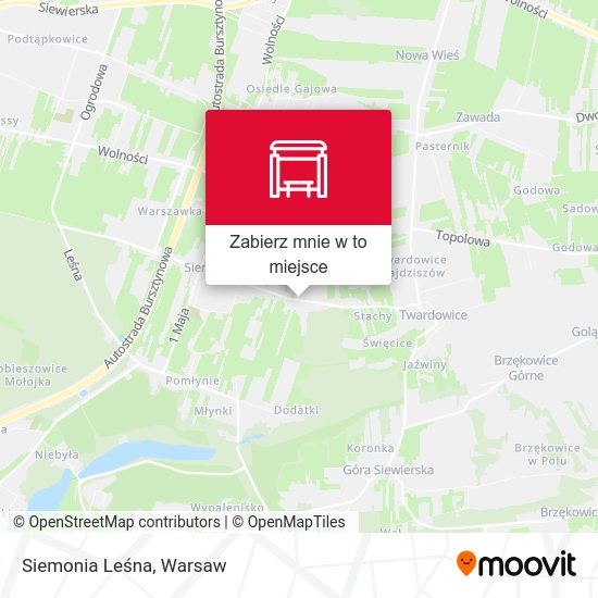 Mapa Siemonia Leśna