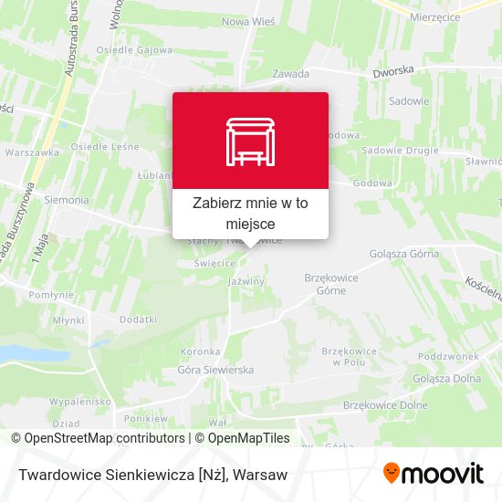 Mapa Twardowice Sienkiewicza [Nż]