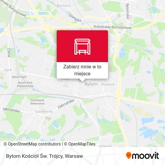 Mapa Bytom Kościół Św. Trójcy