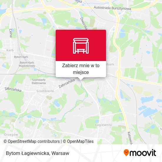 Mapa Bytom Łagiewnicka