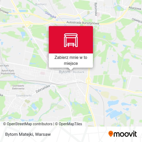 Mapa Bytom Matejki