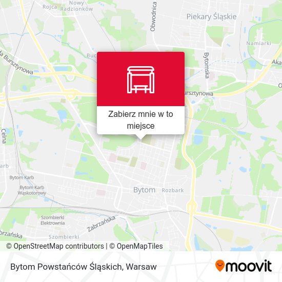 Mapa Bytom Powstańców Śląskich