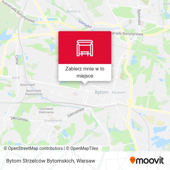 Mapa Bytom Strzelców Bytomskich