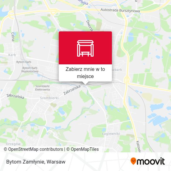 Mapa Bytom Zamłynie