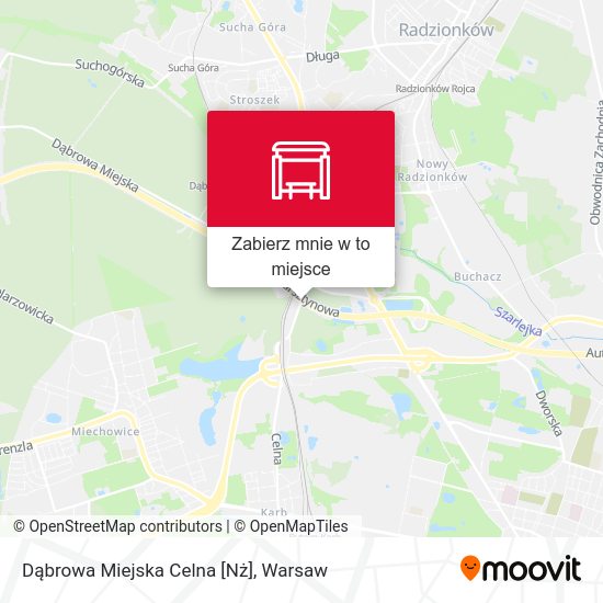 Mapa Dąbrowa Miejska Celna [Nż]