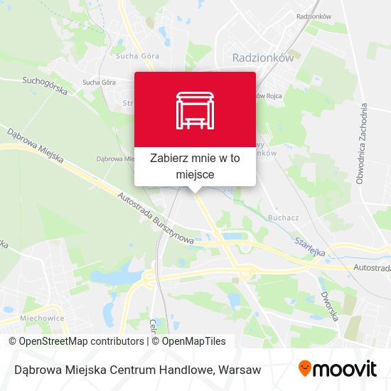 Mapa Dąbrowa Miejska Centrum Handlowe