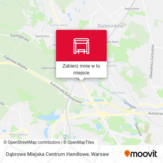 Mapa Dąbrowa Miejska Centrum Handlowe