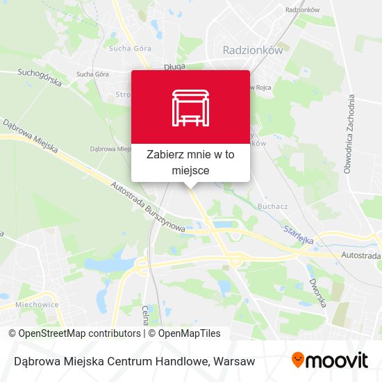 Mapa Dąbrowa Miejska Centrum Handlowe