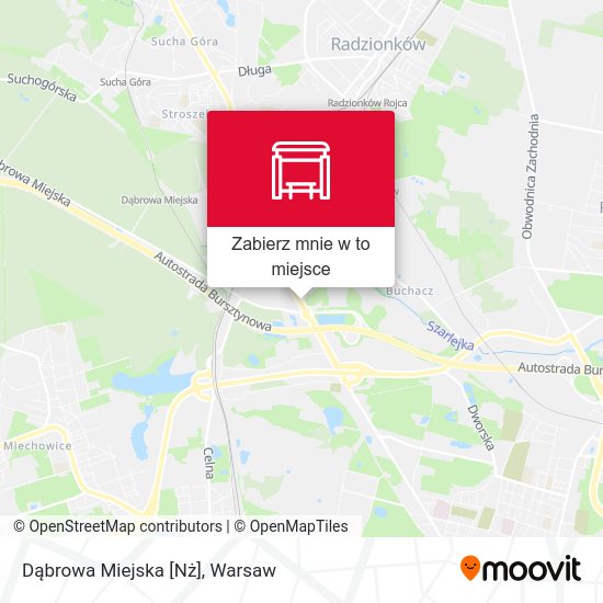 Mapa Dąbrowa Miejska [Nż]