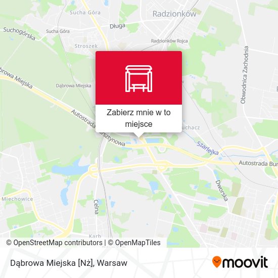 Mapa Dąbrowa Miejska [Nż]