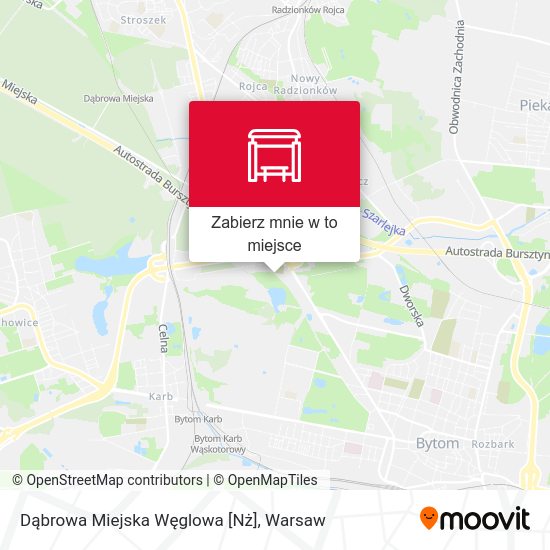 Mapa Dąbrowa Miejska Węglowa [Nż]