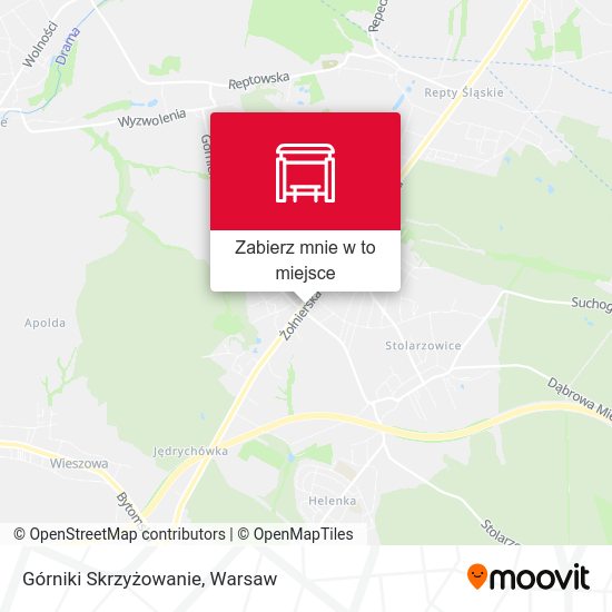 Mapa Górniki Skrzyżowanie