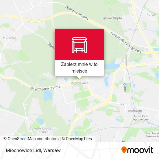 Mapa Miechowice Lidl