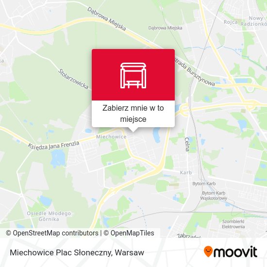 Mapa Miechowice Plac Słoneczny