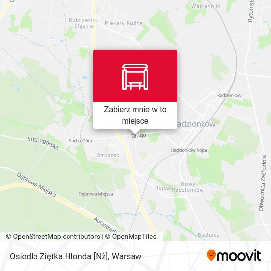 Mapa Osiedle Ziętka Hlonda [Nż]