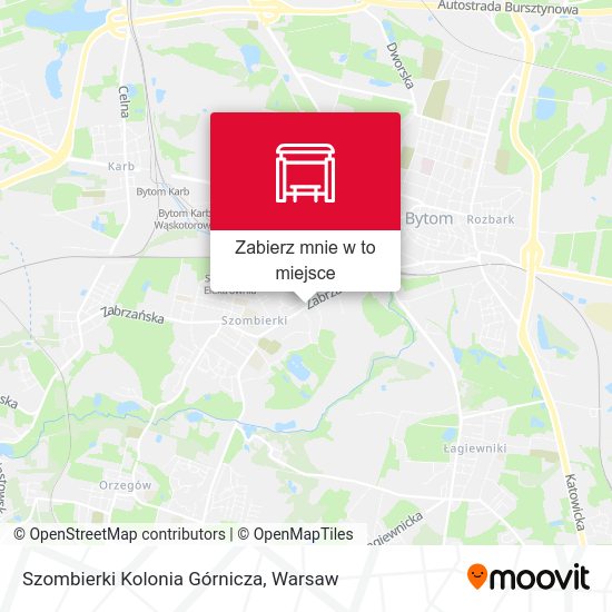 Mapa Szombierki Kolonia Górnicza